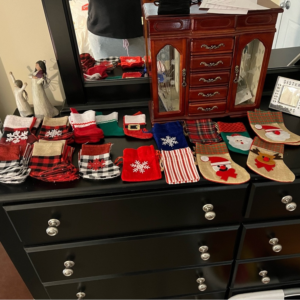 Stockings and drawstring bags